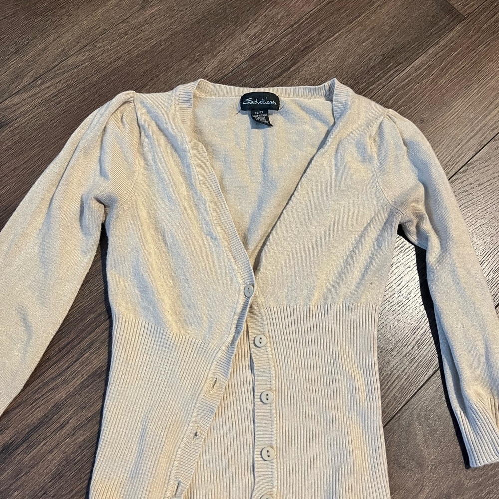 Stitches Women's Light Tan Cardigan